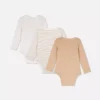 0-18 ay | 3’lü paket, büyümeye yer bırakan uzun kollu yenidoğan bodysuitleri 0-18 ay | 3’lü paket, büyümeye yer bırakan uzun kollu yenidoğan bodysuitleri