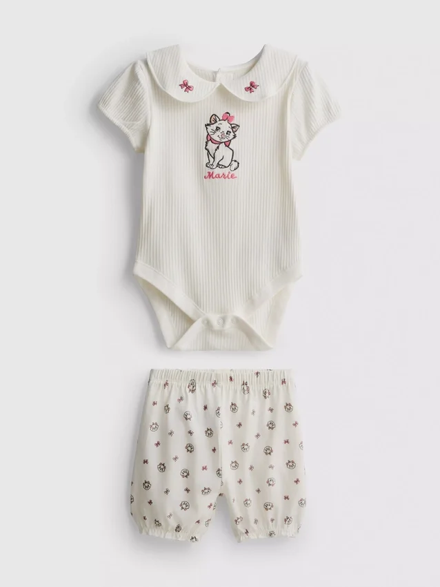 0-18 ay | Disney’in Aristokediler’inden Marie bodysuit ve bloomer bebek takımı 0-18 ay | Disney’in Aristokediler’inden Marie bodysuit ve bloomer bebek takımı