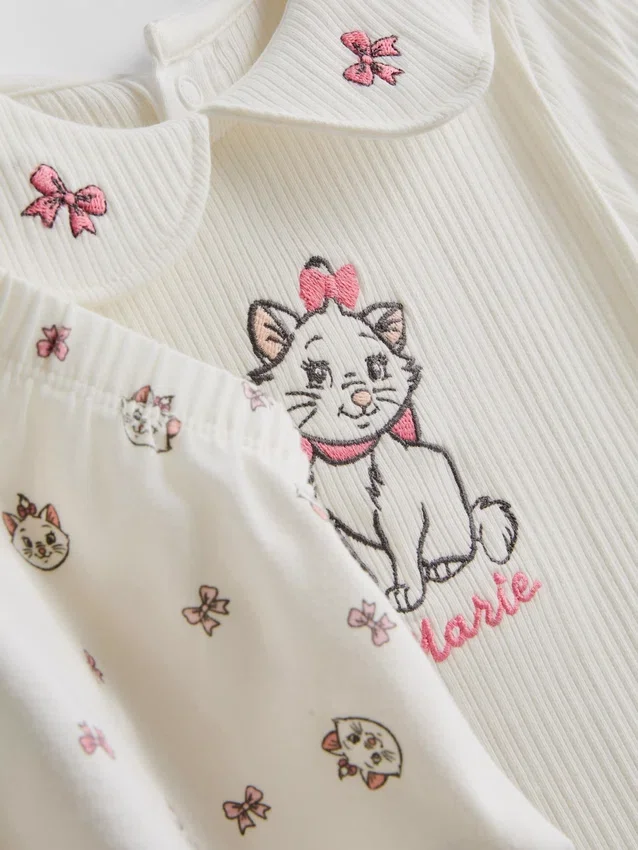 0-18 ay | Disney’in Aristokediler’inden Marie bodysuit ve bloomer bebek takımı 0-18 ay | Disney’in Aristokediler’inden Marie bodysuit ve bloomer bebek takımı