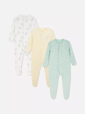 0-24 ay | 3’lü paket Disney’in Dumbo çıtçıtlı pijamaları