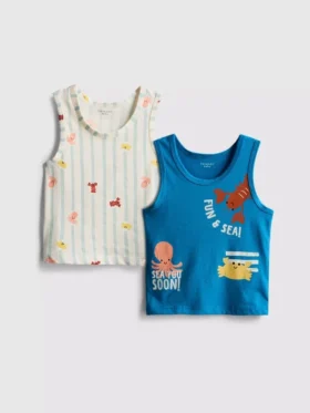 0-36 ay | 2’li paket deniz yaşamı desenli tişörtler