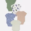 0-36 ay | 5’li paket dinozor desenli kısa kollu bodysuit