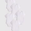 0-36 ay | 5’li paket, önden sarılan nervürlü bodysuit 0-36 ay | 5’li paket, önden sarılan nervürlü bodysuit