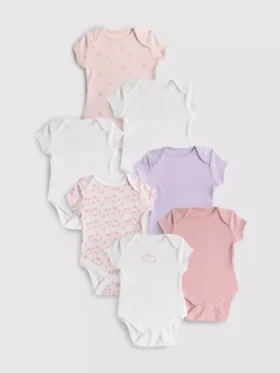 0-36 ay | 7’li paket kısa kollu bodysuit