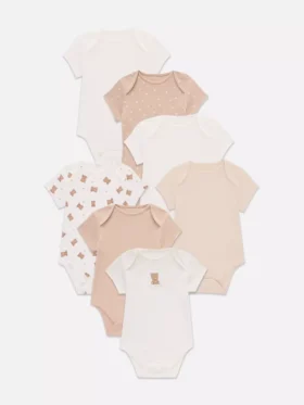 0-36 ay | 7’li paket kısa kollu bodysuit