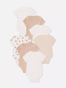 0-36 ay | 7’li paket kısa kollu bodysuit