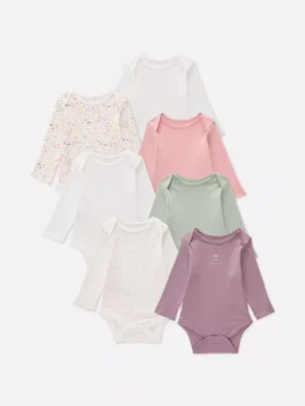 0-36 ay | 7’li paket uzun kollu bodysuit