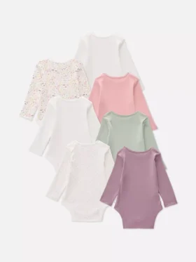 0-36 ay | 7’li paket uzun kollu bodysuit
