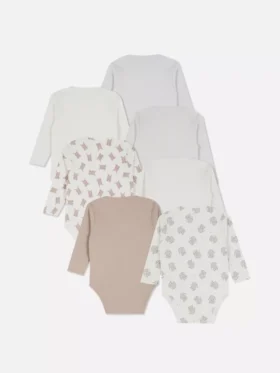 0-36 ay | 7’li paket uzun kollu bodysuit