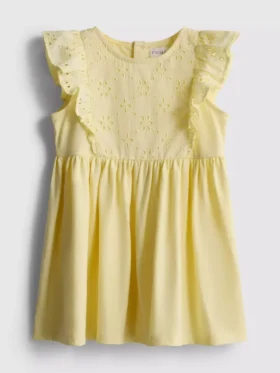 0-36 ay | broderie anglaise smock elbise