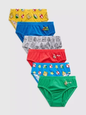 1,5-10 yaş | 6’lı paket Super Mario külot