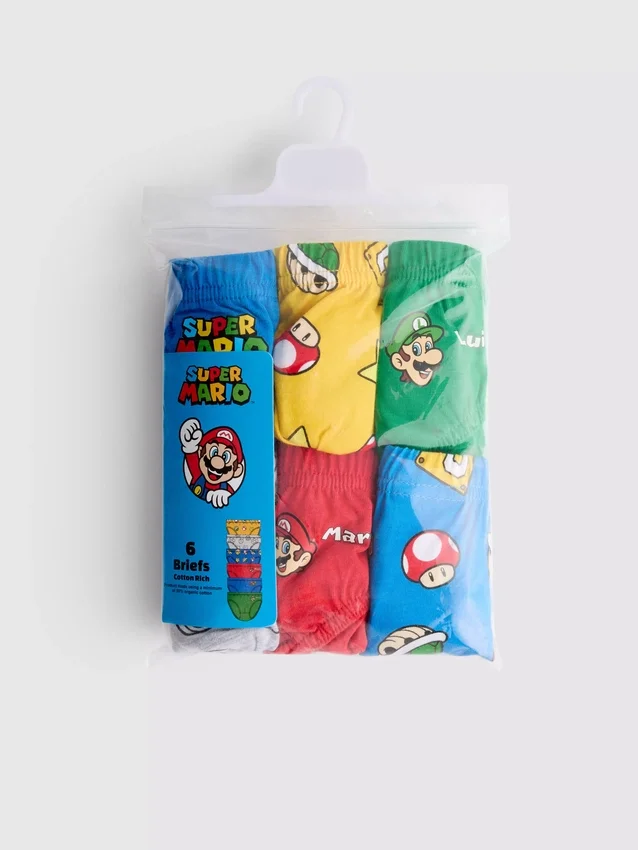 1,5-10 yaş | 6’lı paket Super Mario külot 1,5-10 yaş | 6’lı paket Super Mario külot