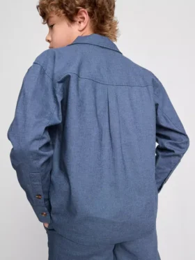 1,5-12 yaş | The Edit keten karışımlı overshirt