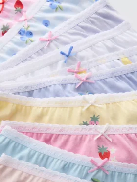 1,5-14 yaş | 10’lu paket, haftanın günleri meyve desenli külotlar