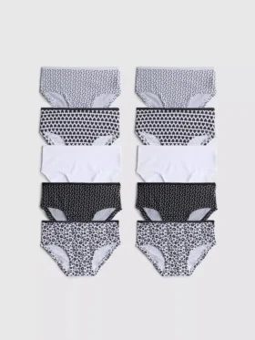 1,5-15 yaş | 10’lu paket desenli hipster külot