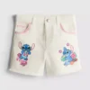 1,5-8 yaş | Disney’in Stitch kontrast desenli kot şort 1,5-8 yaş | Disney’in Stitch kontrast desenli kot şort