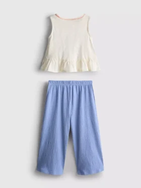 1,5-8 yaş | işlemeli peplum üst ve pantolonlar takımı