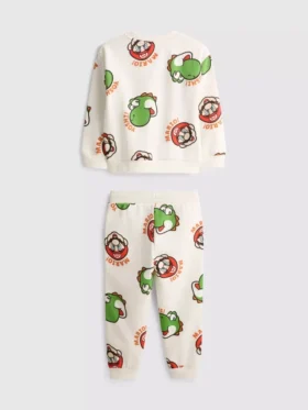 1,5-8 yaş | Super Mario World sweatshirt ve eşofman altları takımı