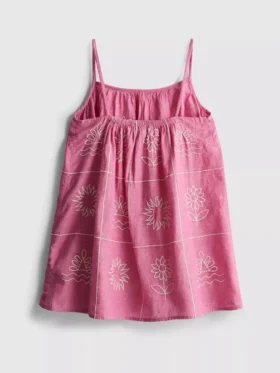 1,5-9 yaş | Chambray işlemeli cami elbise