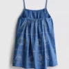 1,5-9 yaş | Chambray işlemeli cami elbise 1,5-9 yaş | Chambray işlemeli cami elbise
