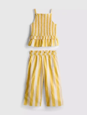 1,5-9 yaş | çizgili peplum bluz ve pantolon takımı