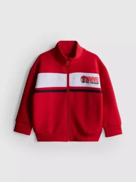 1,5-9 yaş | Marvel Örümcek Adam fermuarlı huni yakalı sweatshirt