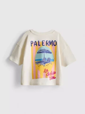 1,5-9 yaş | Palermo grafik desenli bol kesim tişört 1,5-9 yaş | Palermo grafik desenli bol kesim tişört