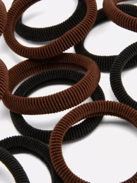 12’li paket kumaş saç lastiği