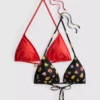 2’li paket baskılı üçgen bikini üstü 2’li paket baskılı üçgen bikini üstü