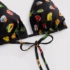 2’li paket baskılı üçgen bikini üstü 2’li paket baskılı üçgen bikini üstü