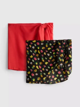 2’li paket baskılı mini pareolar