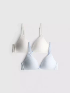 2’li paket pamuk ağırlıklı teli olmayan sütyen