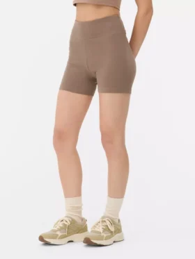 2’li paket yüksek bel yoga şortu