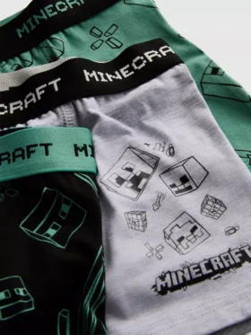 3-15 yaş | 3’lü paket Minecraft şortları