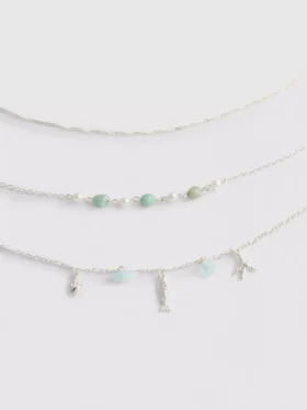3’lü karışık charm kolye seti