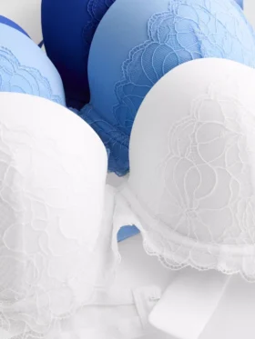 3’lü paket A-E beden dantelli push-up sütyenler