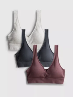3’lü paket dikişsiz V yakalı braletler