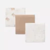 3’lü paket kare muslin battaniyeler 3’lü paket kare muslin battaniyeler