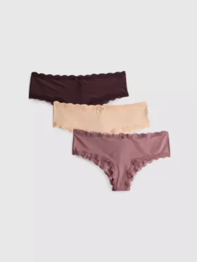 3’lü paket mikrofiber nötr renkli hipster külot