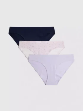 3’lü paket pamuk ağırlıklı görünmez mini külot