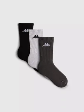 3’lü paket pamuk ağırlıklı Kappa crew çoraplar