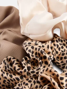 3’lü paket saten saç lastiği