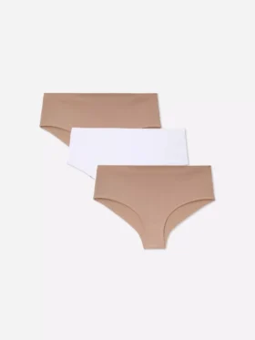 3’lü paket temel görünmez hipster külot