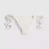 3D çiçek desenli, yanları bağlamalı bikini altları 3D çiçek desenli, yanları bağlamalı bikini altları