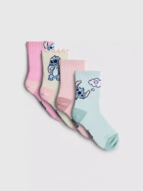 4’lü paket Disney’in Stitch ayak bileği çorapları