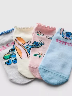 4’lü paket Disney’in Stitch sneaker çorapları