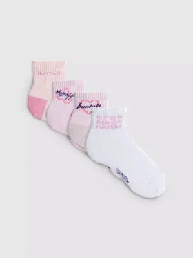 4’lü paket K-pop Demon Hunters çeyrek çorap