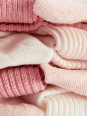 4’lü paket manşetli bebek ayak bileği çorapları