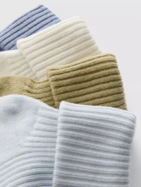 4’lü paket nervürlü bebek çorapları