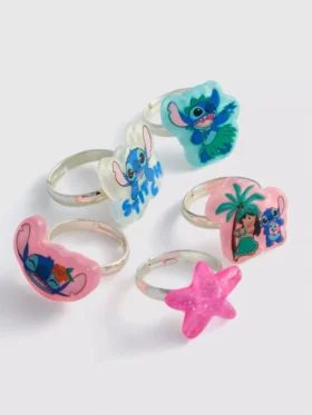 5’li paket Disney’in Stitch charm yüzükleri